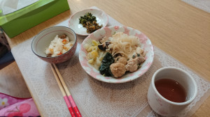 鍋昼食の献立